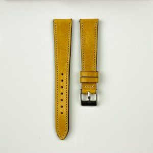 horlogeband vintage gestikt geel
