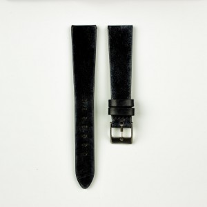 Horlogeband vintage zwart